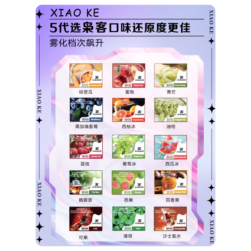 梟客五代煙彈|XIAOKE可替換式電子煙|通用Relx6代|ILIA五代主機